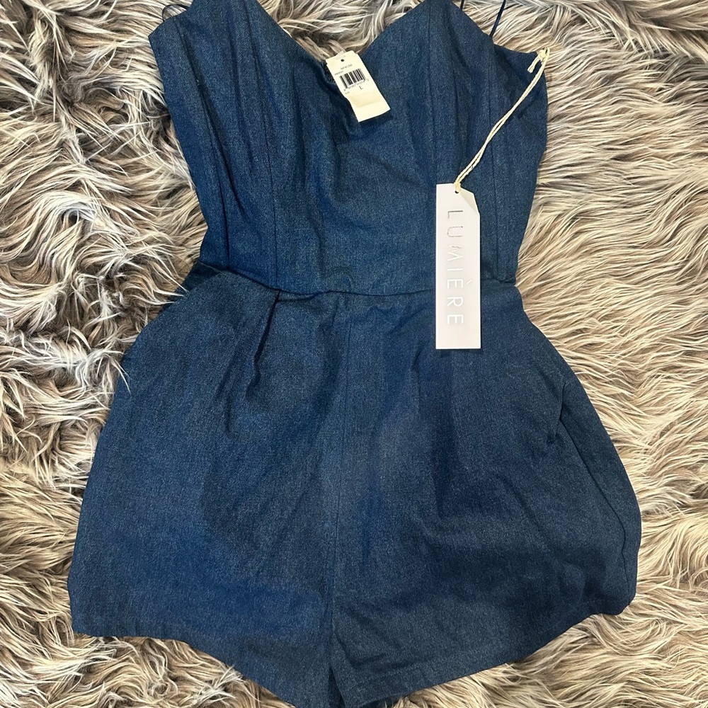 Lumiere  Navy Blue One Piece Large